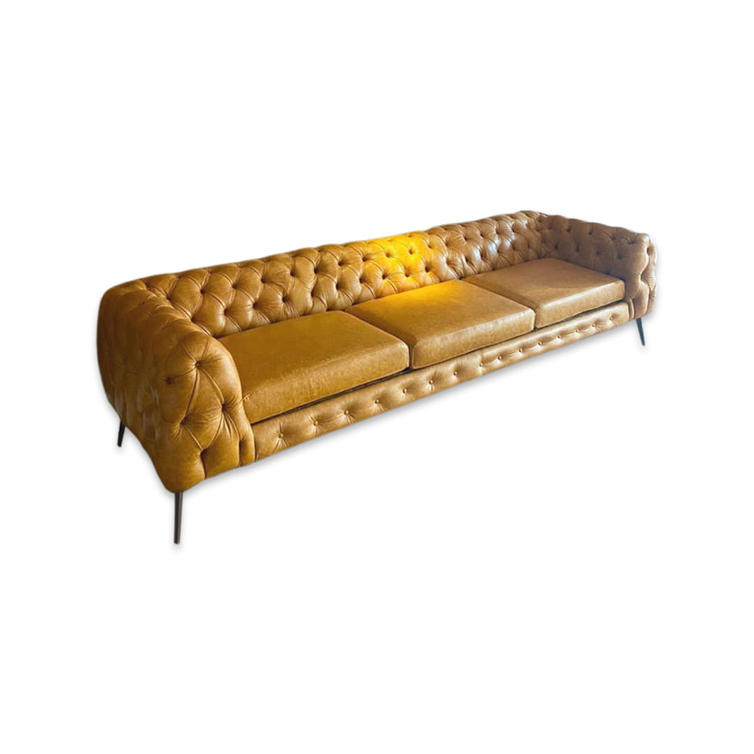 Sofá Chesterfield em Couro - onegoods